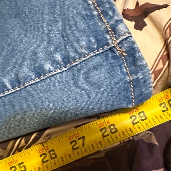 105.  Floral Embroidered Denim Flare Jeans - Picture 12 of 12